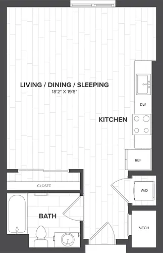 Floor plan Studio-S1