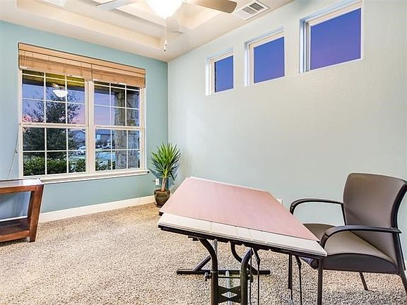 Office/Study with glass french doors