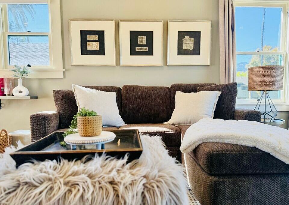 Comfortable Living Space with lots of natural light.