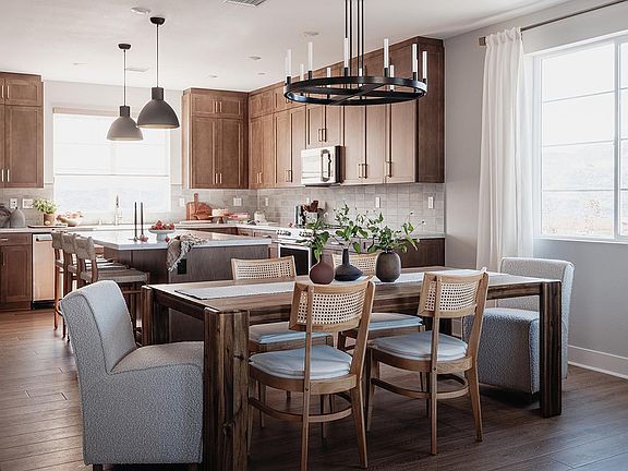 Plan 3 Model Home Kitchen and Dining