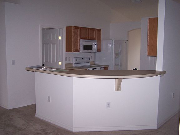Kitchen view from fam rm