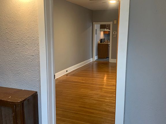 View from enclosed porch into Living Room