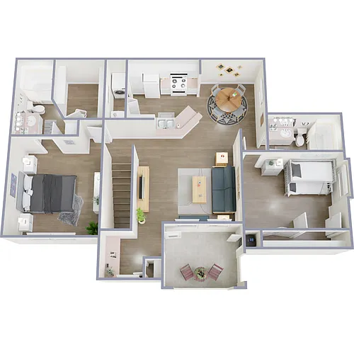 Floor plan 2 Bedroom