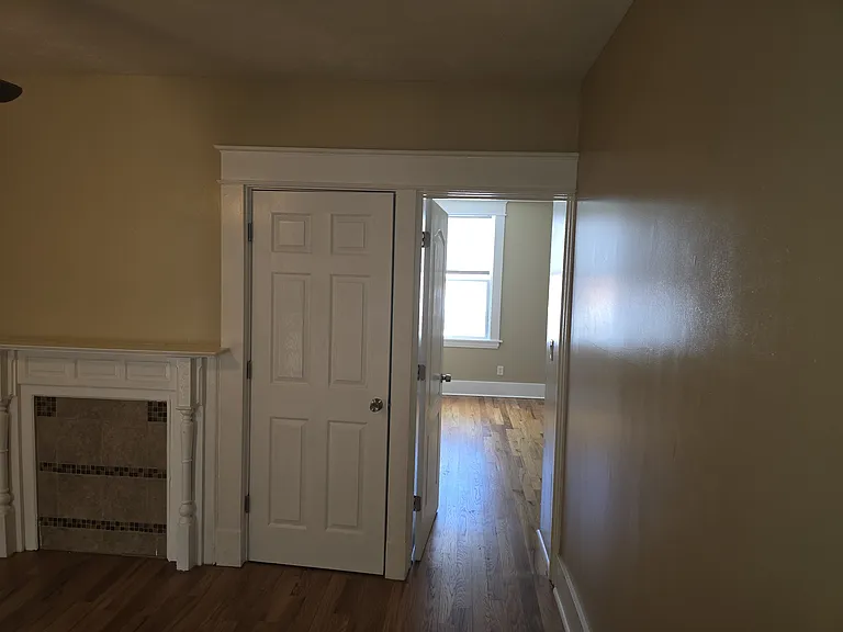 Living room closet and entrace to the 2nd bedroom