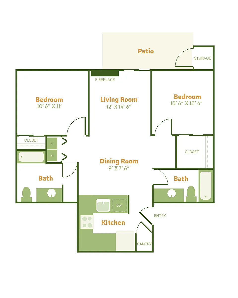 Floor plan 2X2