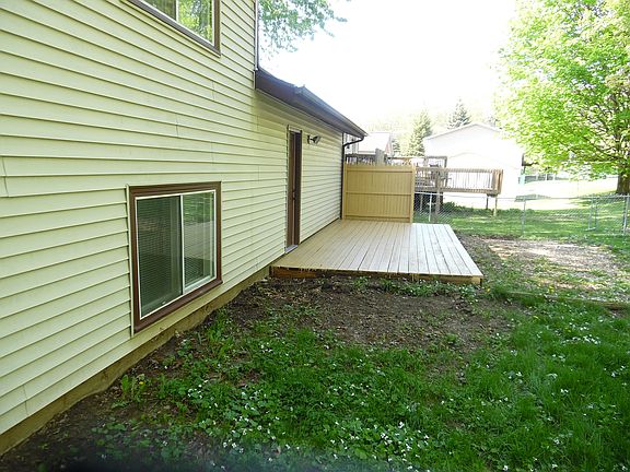 Freshly painted deck