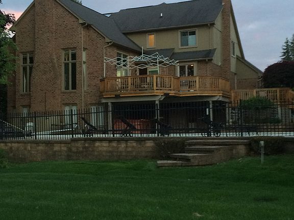 Acreage and stream in yard