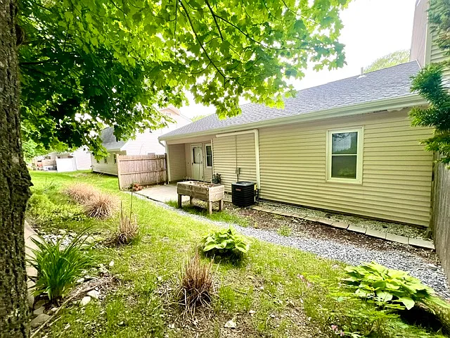 Private Yard with Raised Garden Bed