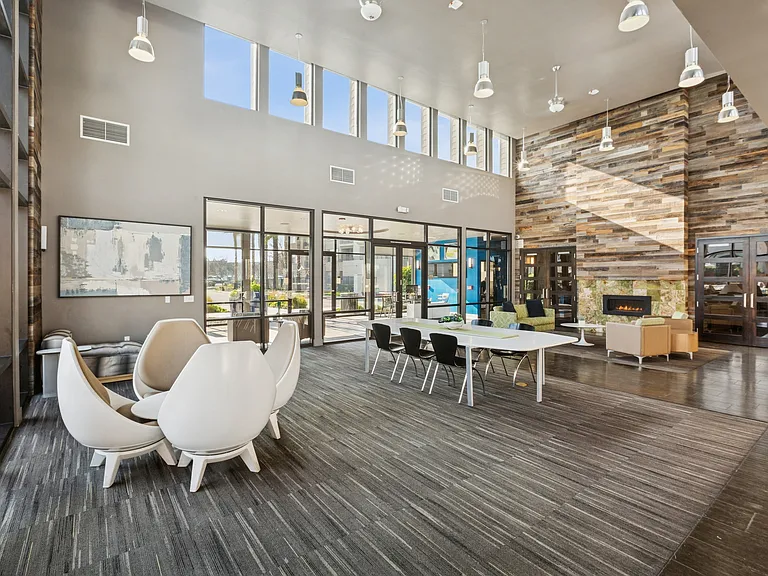 Aspire Apartments Tracy CA lobby lounge amenities