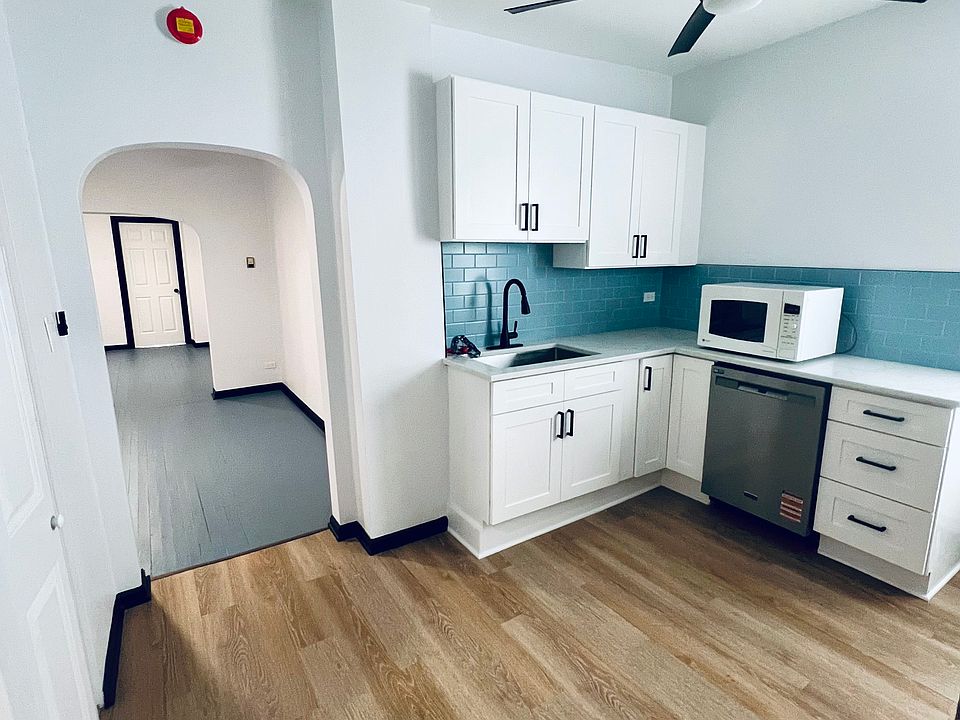 Newly remodeled kitchen with brand new appliances and extra cabinet space.