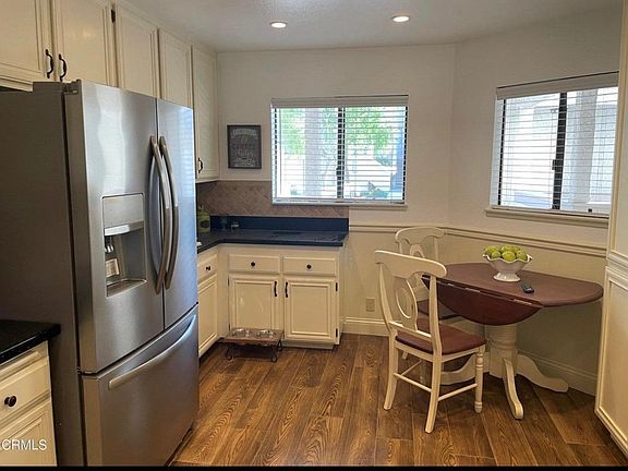 kitchen with table and 2 chairs