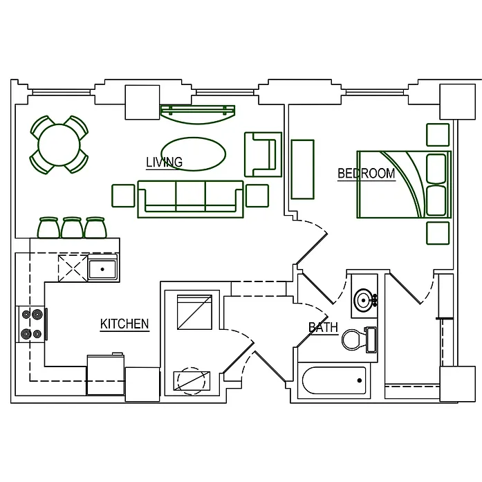 Floor plan Thompson
