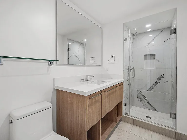 Modern remodeled bathroom