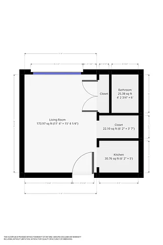 Floor plan Standard Studio