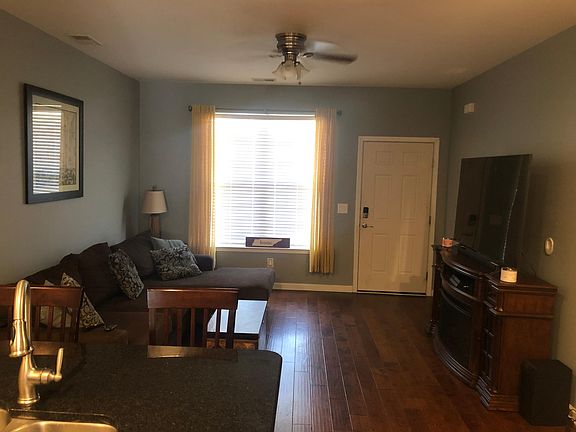 Open living room with hardwood floors