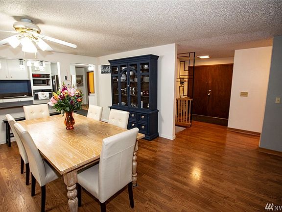 Entry view from the open dining/living area.