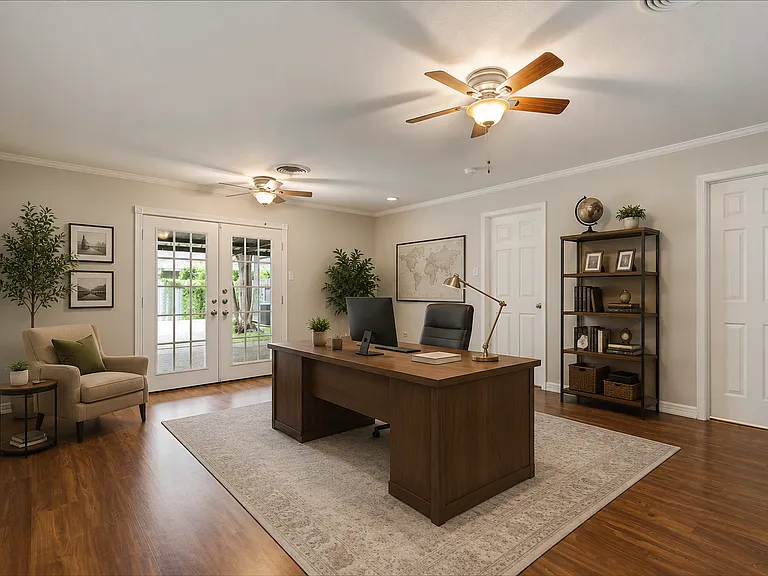 Virtually Staged Flex-Room as an Office
