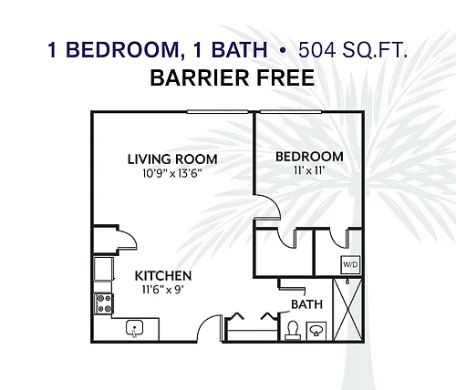 Floor plan 1-1 BARRIER FREE