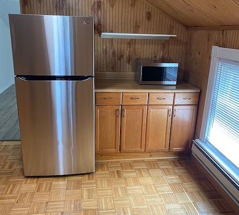 Brand new refrigerator and microwave