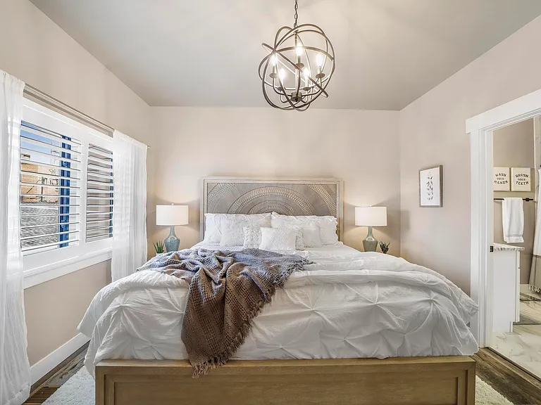 Master Bedroom With Plush King Bed