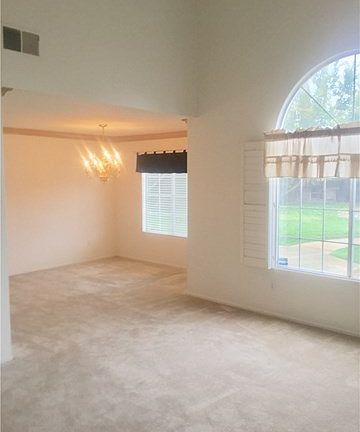 Formal living room and dining room