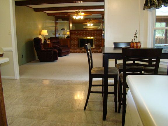Kitchen open to family room