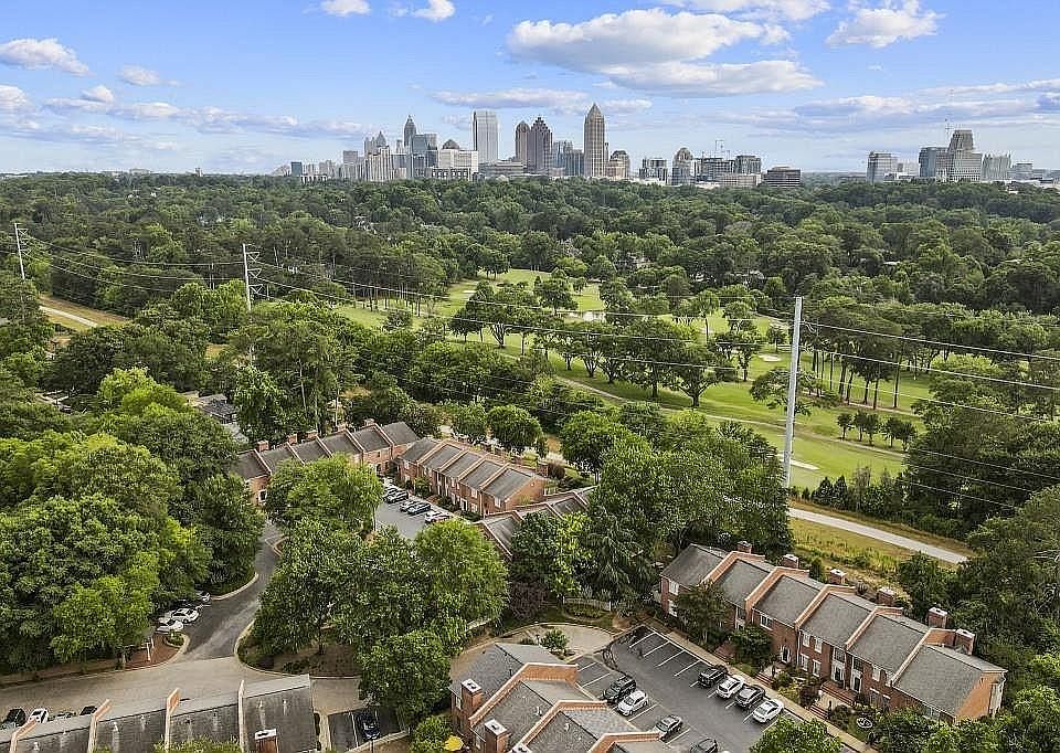 View of Ansley golf course and Midtown skyline
