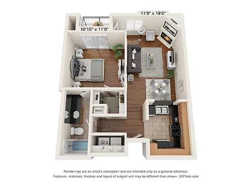 Floor plan Village - A1 Corporate Unit