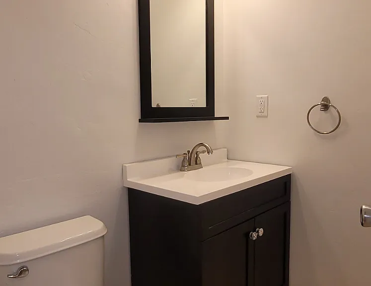 Basement half bath.