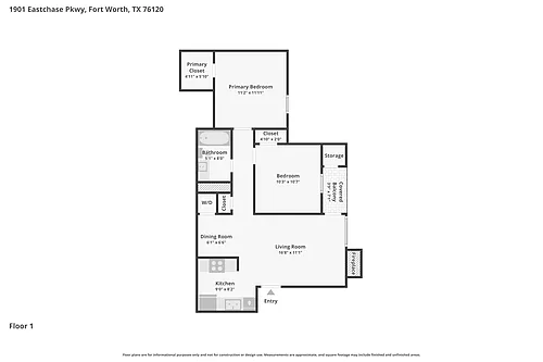 Floor plan B1D