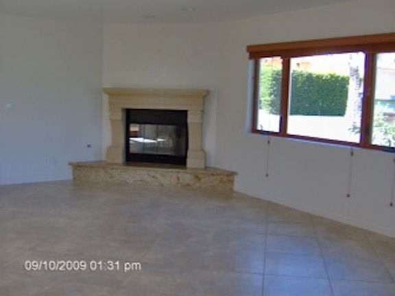 Tile Floors with Gas Firepla