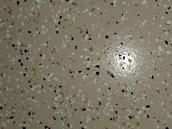 Painted garage flooring