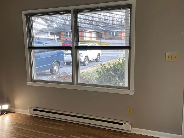 new Levelor cordless blinds in the living room