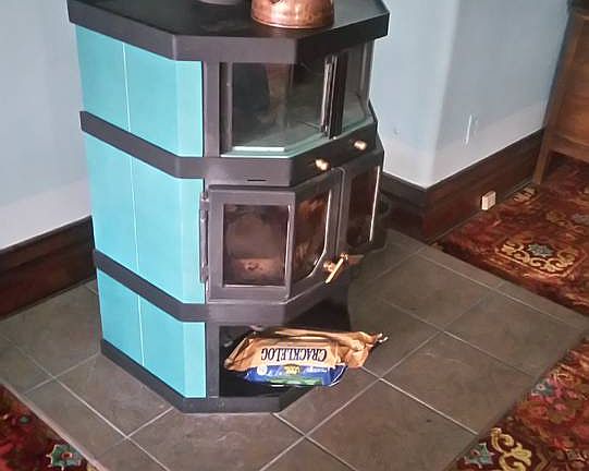 European wood stove