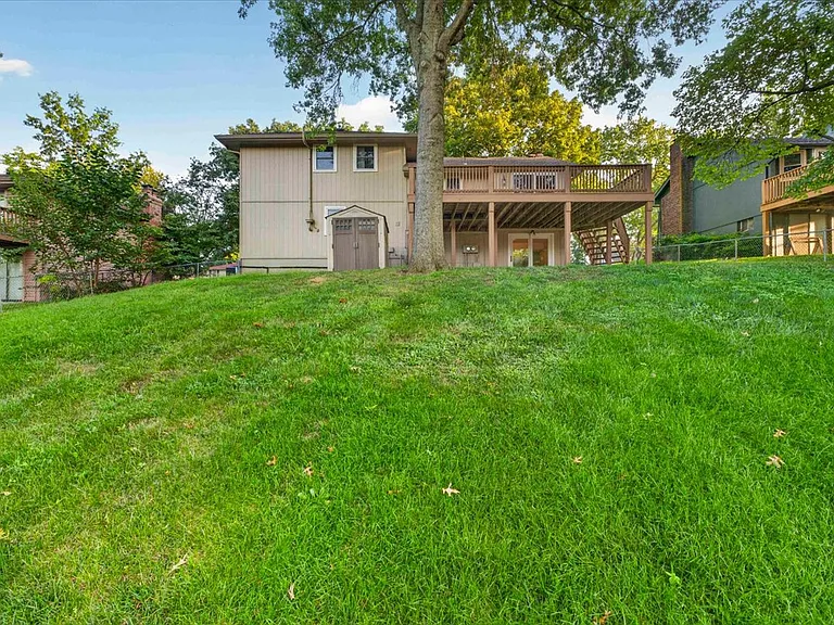 Fenced back yard