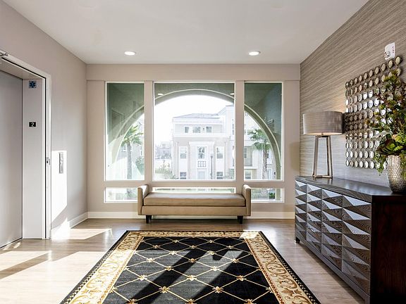 The lobby area includes elevator access to your home.