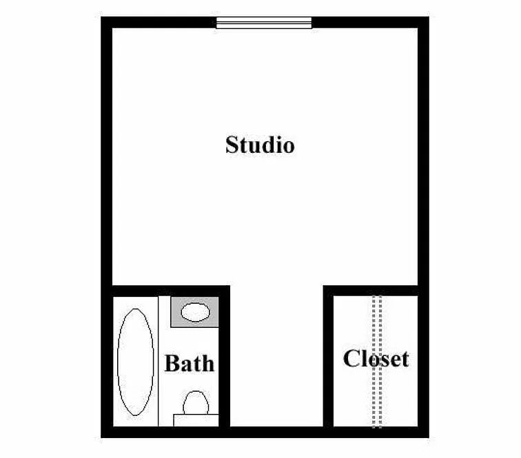 Floor plan Studio