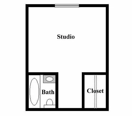 Floor plan Studio