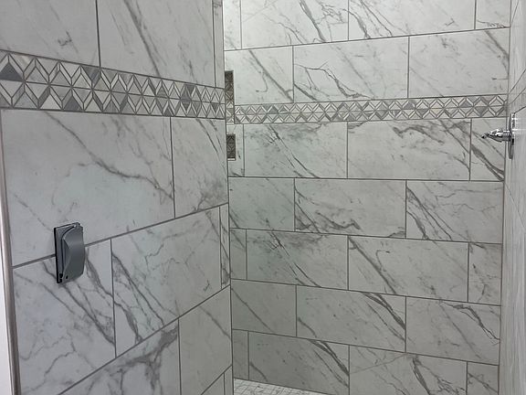 Walk-in shower in master bath