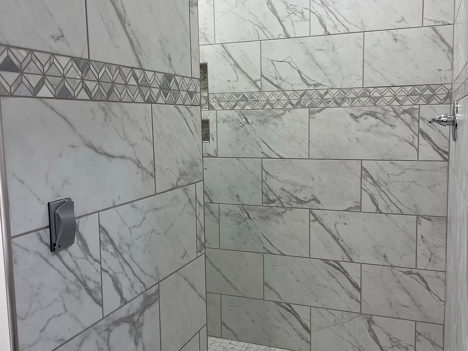 Walk-in shower in master bath