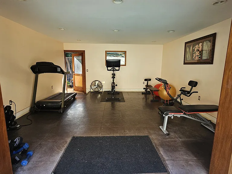 Complex's private fitness area.