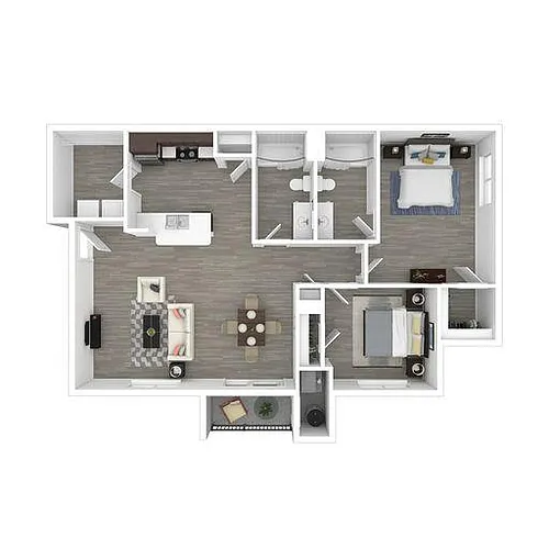 Floor plan 2X2-1033
