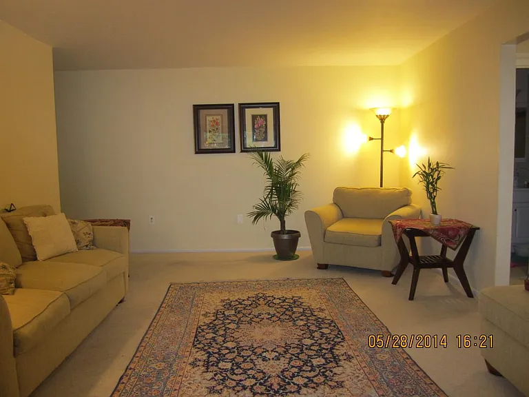 A potential setting for the living room. NOTE: the apartment is unfurnished.
