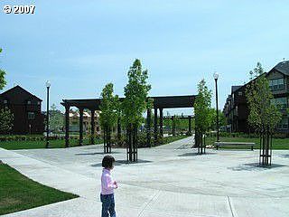 Located ajacent to a park.