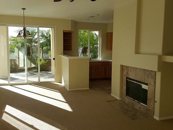Living room with fireplace