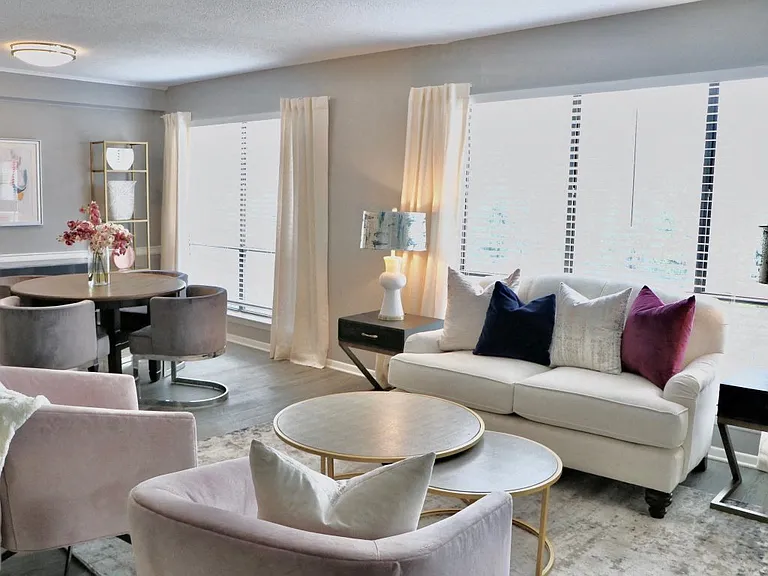 Large windows provide lots of natural light