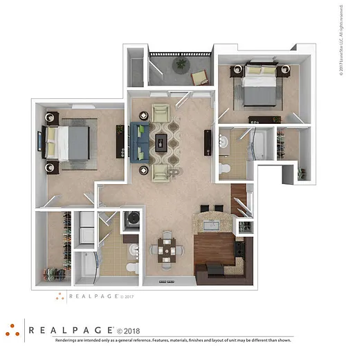 Floor plan 2 Bedroom Craftsman