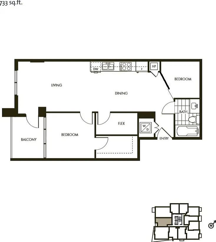 2 bed, 723 sqft, $2,990 — Photo 4