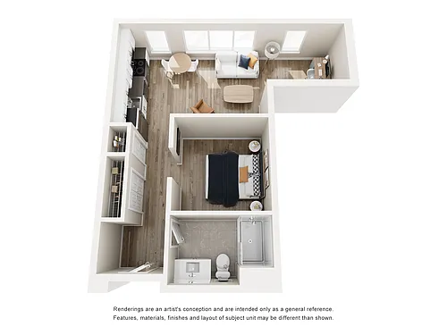 Floor plan Studio Premium