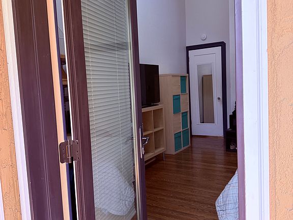 Private keyed entry to rental.